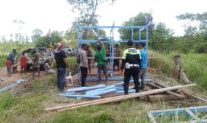 Pembangunan dua unit MCK di Kampung Kaliki, Distrik Malind, Kabupaten Merauke – Surya Papua/IST