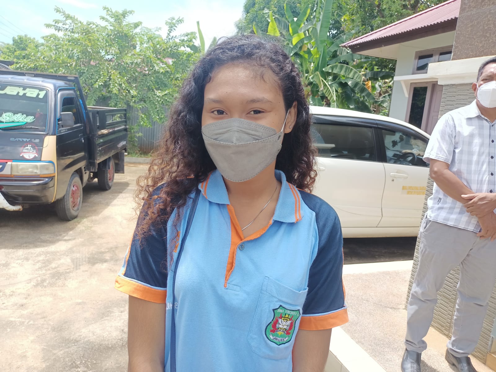 Ketua Osis SMAN I Merauke, Christina Yolmen – Surya Papua/Frans Kobun