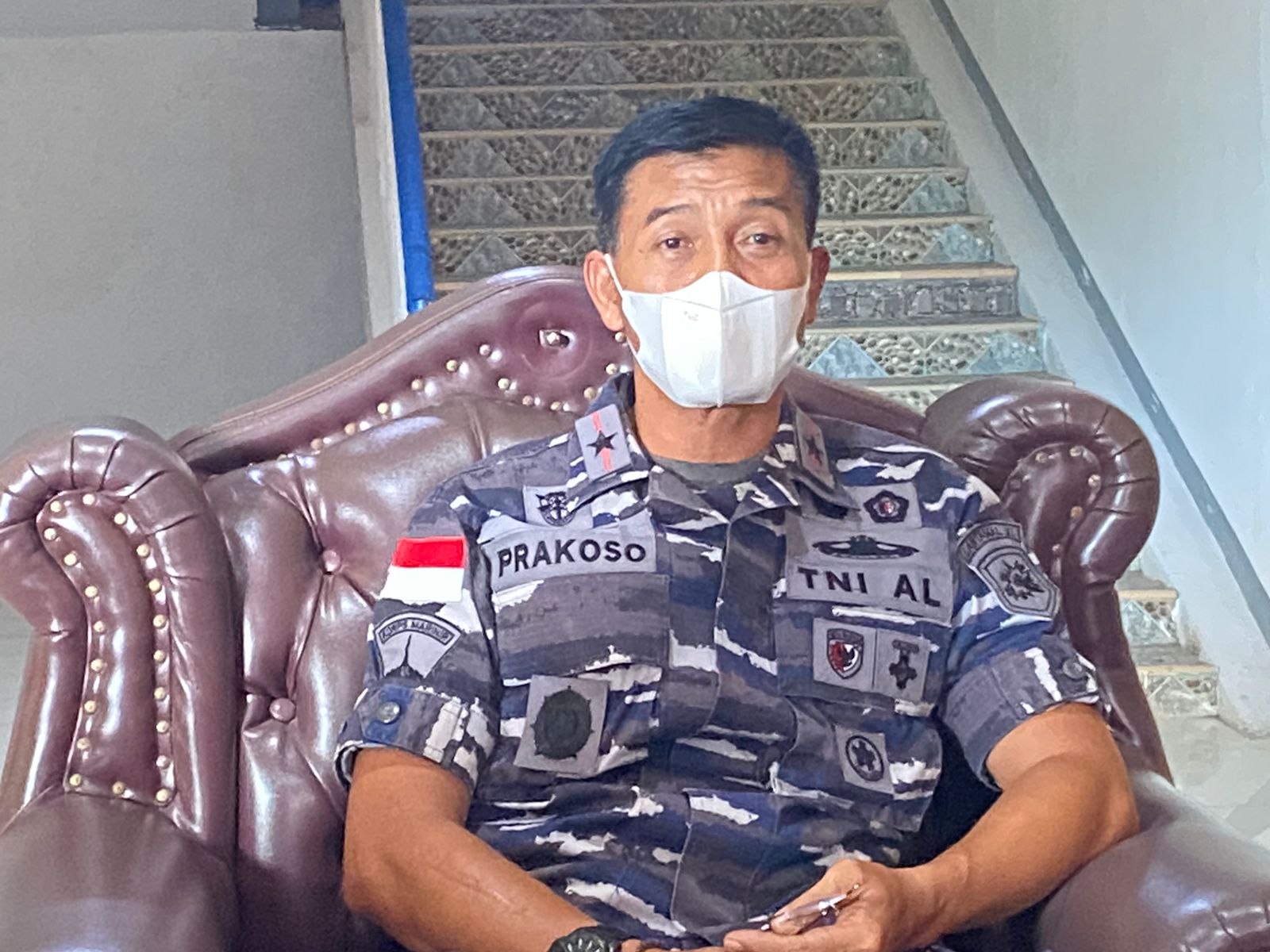 Komandan Lantamal XI Merauke, Brigjen TNI (Mar) Edy Prakoso – Surya Papua/Yulianus Bwariat