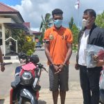 Pelaku aksi pencurian saat ditangkap Polres Merauke – Surya Papua/Yulianus Bwariat