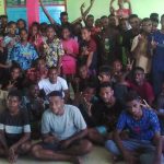 Anak-anak di SMAN Plus I Merauke foto bersama – Surya Papua/IST