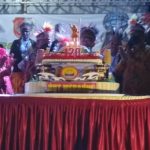 Pemotongan kue ulang tahun di puncak HUT Merauke ke-120 tahun – Surya Papua/Yulianus Bwariat