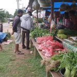 Mama-mama Papua yang membuka lapak untuk berjualan hasil kebun yang dipanen – Surya Papua/Yulianus Bwariat