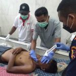 Korban Irawan saat ditemukan tak bernyawa di rumah sewa di Lampu Satu, Kelurahan Samkai, Kabupaten Merauke – Surya Papua/IST