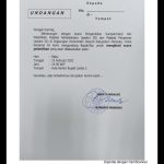 Undangan yang telah didistribusikan untuk pejabat yag dilantik – Surya Papua/IST