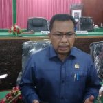 Ketua DPRD Merauke, Benjamin Latumahina – Surya Papua/Yulianus Bwariat