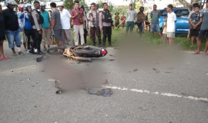 Tabrakan maut di Jalan Marthadinata tadi sore - Surya Papua/Yulianus Bwariat