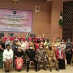 Pengurus GOW sedang foto bersama dengan Bupati-Wakil Bupati Merauke, Romanus Mbaraka-H. Riduwan – Surya Papua/Frans Kobun