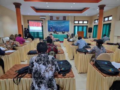 Peserta pelatihan dalam kegiatan yang diselenggarakan BPS kabupaten Mappi – Surya Papua/IST