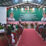 Halal bi halal yang berlangsung di aula Archelau Sai – Surya Papua/Yulianus Bwariat