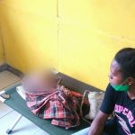 Ibu kandung bayi, Ludiana sedang menjaga anaknya dan belum bisa dibawa atau dirujuk ke jayapura – Surya Papua/Yulianus Bwariat