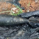 Amunisi mortir yang dutemukan salah seorang petugas kebersihan – Surya Papua/IST