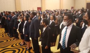 Pelantikan pejabat eselon II di Swiss belhotel tadi siang – Surya Papua/Yulianus Bwariat