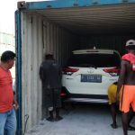 Mobil bodong yang ada di Merauke dan sudah ditarik untuk dibawa pulang ke Jawa Barat – Surya Papua/Yulianus Bwariat