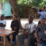 Pertemuan Bupati Merauke, Romanus Mbaraka bersama masyarakat Mappi di Yobar, Kelurahan Samkai – Surya Papua/Frans Kobun
