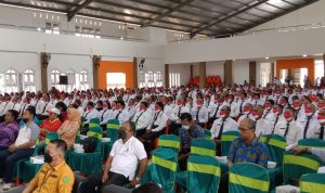 Ratusan CPNS Merauke mengikuti Dilatsar di aula Archilaus Sai – Surya Papua/Yulianus Bwariat