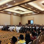 Para kepala distrik (baju putih) sedang mengikuti pelantikan di Swiss belhotel – Surya Papua/Ichal Ukat