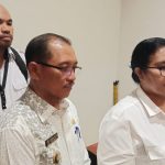 Kepala Badan Pengelola Perbatasan dan Kerjasama Luar Negeri Provinsi Papua, Susana Wanggai – Surya Papua/Frans Kobun