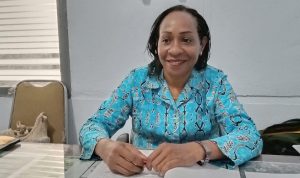 Ketua Badan Pengawas Pemilu (Bawaslu) Kabupaten Merauke, Oktovina Amtop – Surya Papua/Yulianus Bwariat