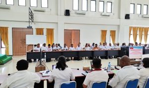 Para kepala distrik dan lurah saat mengikuti kegiatan – Surya Papua/Ichal Ukat