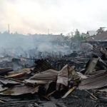 Ratusan rumah masyarakat di Kabupaten Asmat yang terbakar tadi pagi