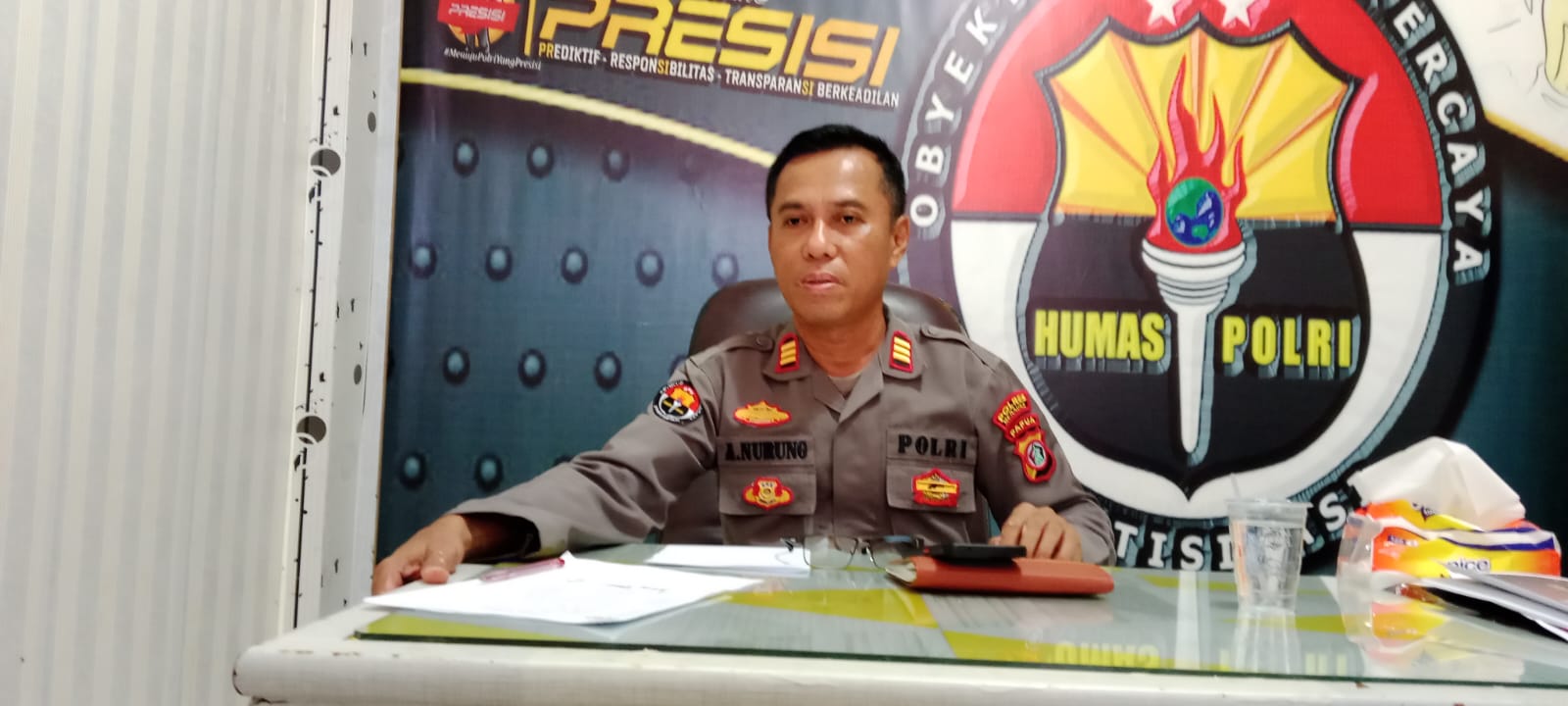 Kasi Humas Polres Merauke, Ajun Komisaris Polisi (AKP) Ahmad Nurung – Surya Papua/Yulianus Bwariat
