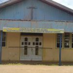 Gereja Katolik Santo Yakobus SP-7, Kampung Hidup Baru, Distrik Tanah Miring, Kabupaten Merauke yang dipalang pemilik ulayat – Surya Papua/IST