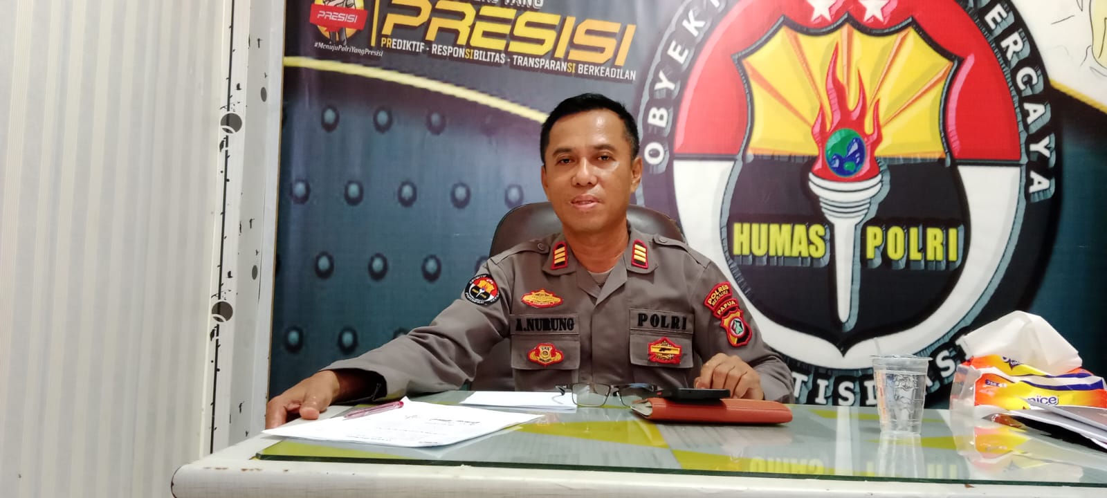 Kasi Humas Polres Merauke, Ajun Komisaris Polisi (AKP) Ahmad Nurung – Surya Papua/Yulianus Bwariat