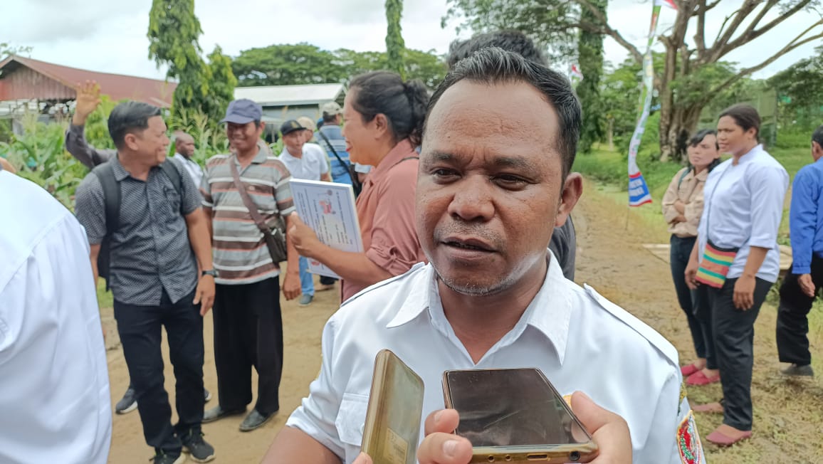 Kepala Bidang Tanaman Pangan dan Hortikultura Dinas Pertanian Kabupaten Merauke, Agustinus Yoga Priyanto – Surya Papua/Yulianus Bwariat