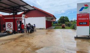 Pertashop yang dibuka di Jalan Mayor Wiratno Transito – Surya Papua/IST
