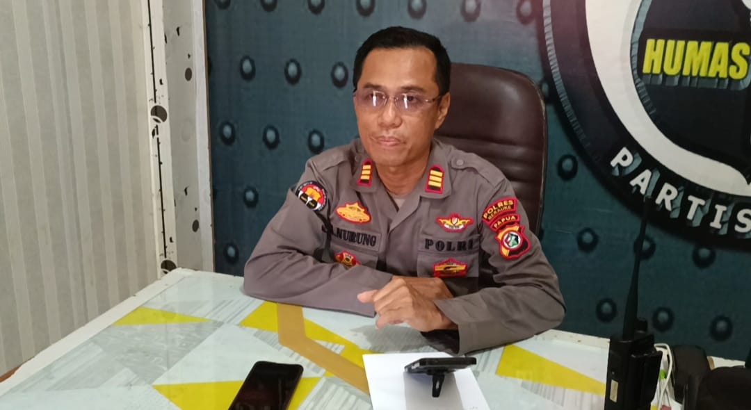Kepala Seksi (Kasi) Humas Polres Merauke, Ajun Komisaris Polisi (AKP) Ahmad Nurung – Surya Papua/Yulianus Bwariat