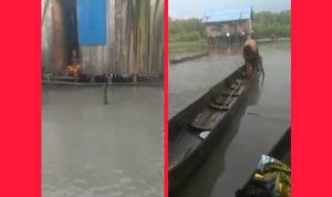 Banjir rob yang melanda kampung-kampung di Distrik Waan, Kabupaten Merauke – Surya Papua/IST
