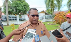 Ketua Panitia HUT Merauke ke-121, Thomas Kimiko – Surya Papua/ Hendrik Resi