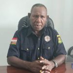 Ketua Lembaga Masyarakat Adat (LMA) Malind Anim Ha, Frederikus Wanim Mahuze – Surya Papua/Frans Kobun