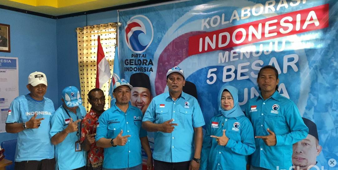 Pengurus DPW Partai Gelora Provinsi Papua Selatan berikan keterangan pers – Surya Papua/Frans Kobun