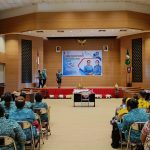 lomba Ketua Tim Penggerak PKK Kabupaten Merauke, Imelda Carolina Mbaraka membuka kegiatan perlombaan – Surya Papua/Yulianus Bwariat