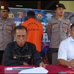 Pelaku penganiayaan anggota Brimob Merauke yang diamankan Polres Merauke – Surya Papua/Yulianus Bwariat