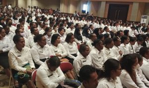 Ratusan CPNS di lingkungan Pemkab Merauke menerima SK – Surya Papua/Frans Kobun