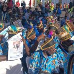Kontingen dari Kabupaten Merauke yang mengikuti PENAS-KTNA di Kota Padang, Provinsi Sumatera Barat – Surya Papua/Frans Kobun