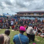 Pasar di Wanam, Kampung Wogikel, Distrik Ilwayab, Kabupaten Merauke yang terbakar – Surya Papua/Frans Kobun