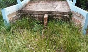 Box culvert yang mangkrak alias terbengkelai dan dibiarkan begitu saja di Kampung Wenda Sari – Surya Papua/Frans Kobun
