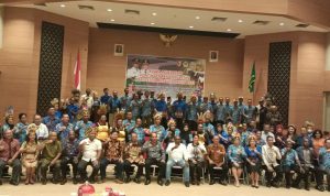 Kontingen dari Kabupaten Merauke yang akan mengikuti Penas di Kota Padang, Provinsi Sumatera Barat – Surya Papua/Frans Kobun