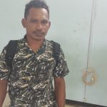 Ketua Dewan Stasi Kampung Bumun, Choken Rumlus – Surya Papua/Frans Kobun