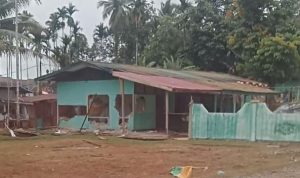 Inilah kondisi bangunan Koramil Mindiptana, Kabupaten Boven Digoel – Surya Papua/IST