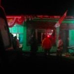Bangunan Koramil Mindiptana dirusaki akibat ketidakpuasan waega setelah dua orang diduga ditabrak mobil milik Koramil – Surya Papua/IST