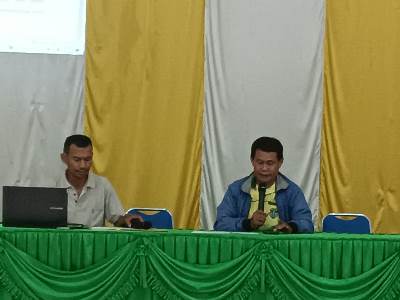 Wakil Ketua II LP3KD Provinsi Papua Selatan, Krispinus Palobo sedang berikan arahan – Surya Papua/Frans Kobun