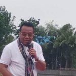 Ketua Flobamora Provinsi Papua, Sulaeman Hamzah berikan sambutan – Surya Papua/Frans Kobun
