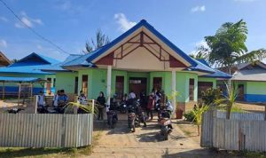 Bangunan SMPN Urumb yang dipalang pemilik ulayat – Surya Papua/IST