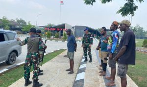 Pelintas batas dari PNG yang diamankan di perbatasan RI-PNG di Sota – Surya Papua/IST