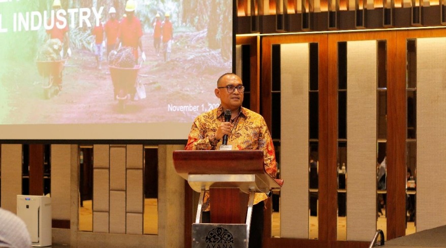 Direktur TSE Group, Luwy Leunufna saat menjadi pembicara dalam The ASEM SMEs EcoInnovation Center (ASEIC) yang digelar di Jakarta, pada Rabu (01/11).